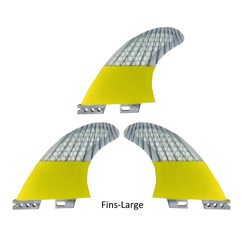 

NEW Surfboard Fins Honeycomb Fiberglass Performance ,Thruster (3 Fins)