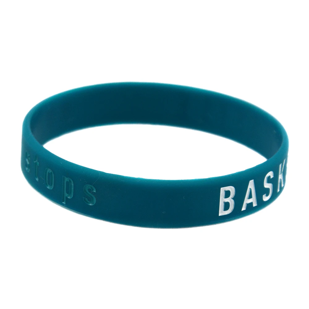 1 PC Basket Battle Never Stops Silikon-Gummi-Armband Basketball-Fan-Geschenk Handgelenksband – Detail 7