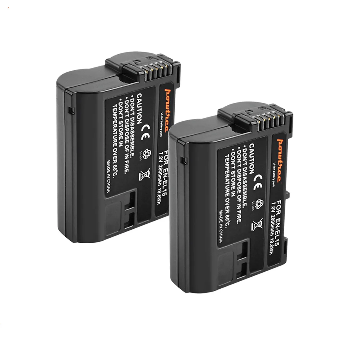 2000mAh EN-EL15 ENEL15 EN EL15 Camera Battery For Nikon DSLR D600 D610 D800 D800E D810 D850 D7000 D7100 D7200