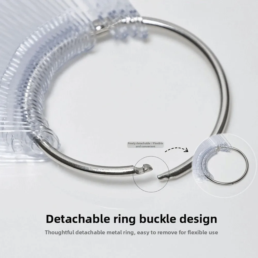 50개 투명 네일 디스플레이 스틱 (링 젤 폴리쉬 연습용 가짜 네일 팁, 컬러 차트 팁, 네일 아트 도구 포함)