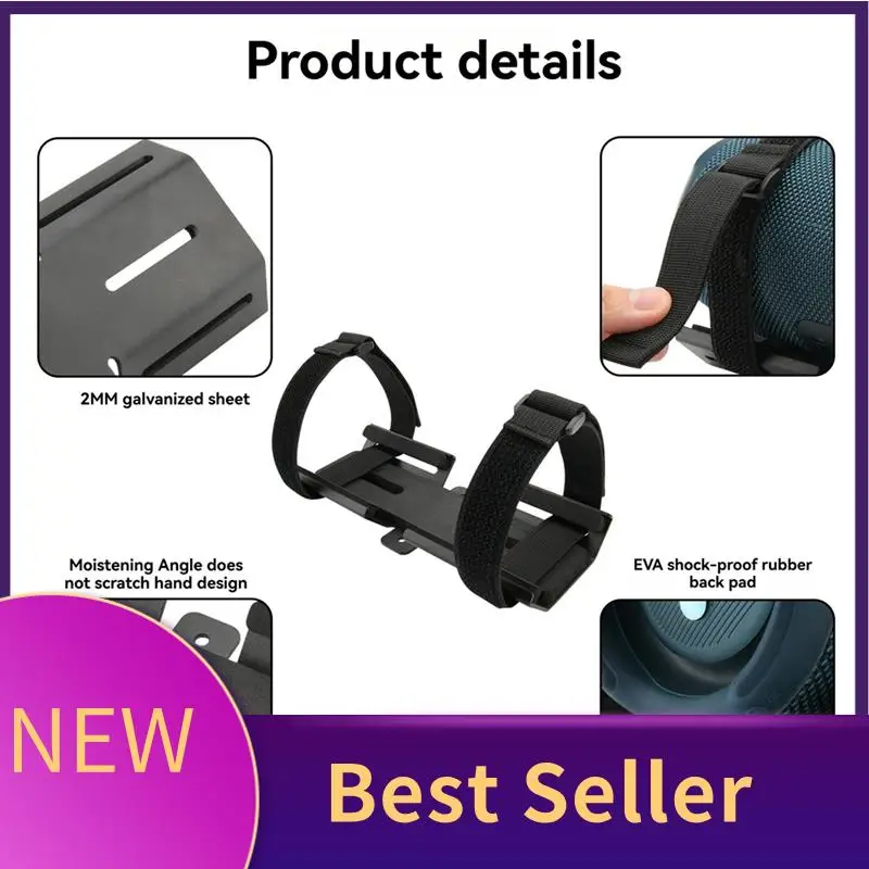 

M07K-Универсальный кронштейн для динамика Bluetooth, портативный металлический кронштейн для велосипеда, регулируемый кронштейн для велосипедного динамика с ремнями