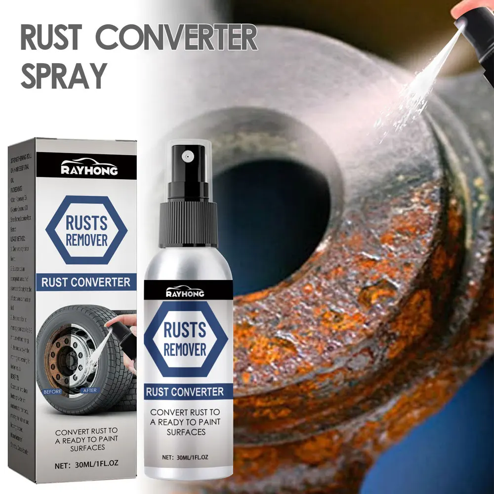 1pc Universal Car Multi Purpose Spray Rust Stain Remover Car Portable 30ml Metal Rust Removal Tool Car Wash Accessories