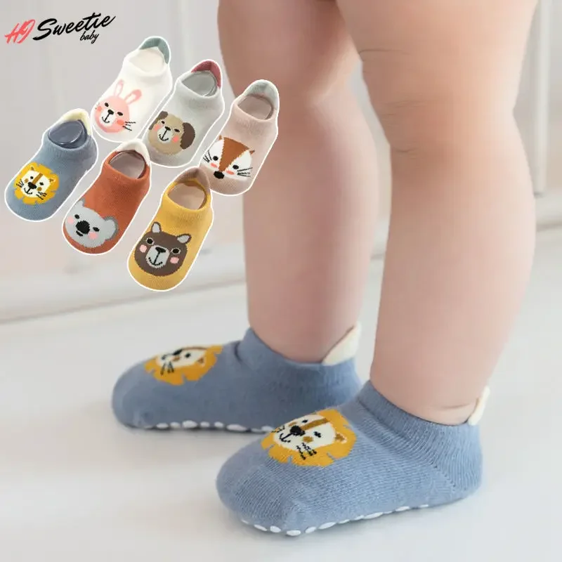 Baby Socks Spring Cute Cartoon Non-slip Baby Boys Girls Floor Socks Autumn Summer Socks  0-3 Years Old