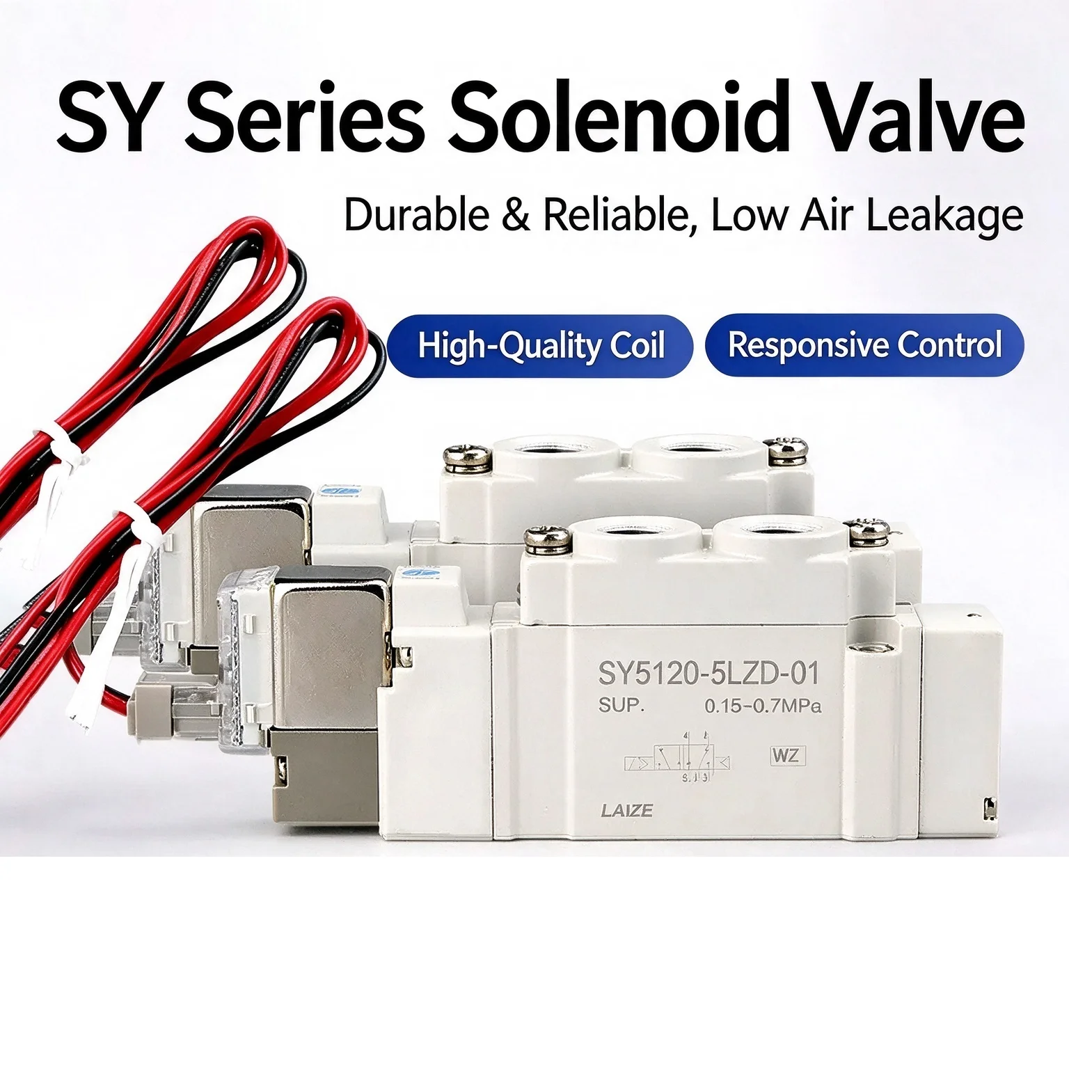 Solenoid Valve SY3120/3220/3320/3420/3520 with Model Numbers 5LZD LZ DZD GD-M5 C4 C6 - Industrial Control Valve