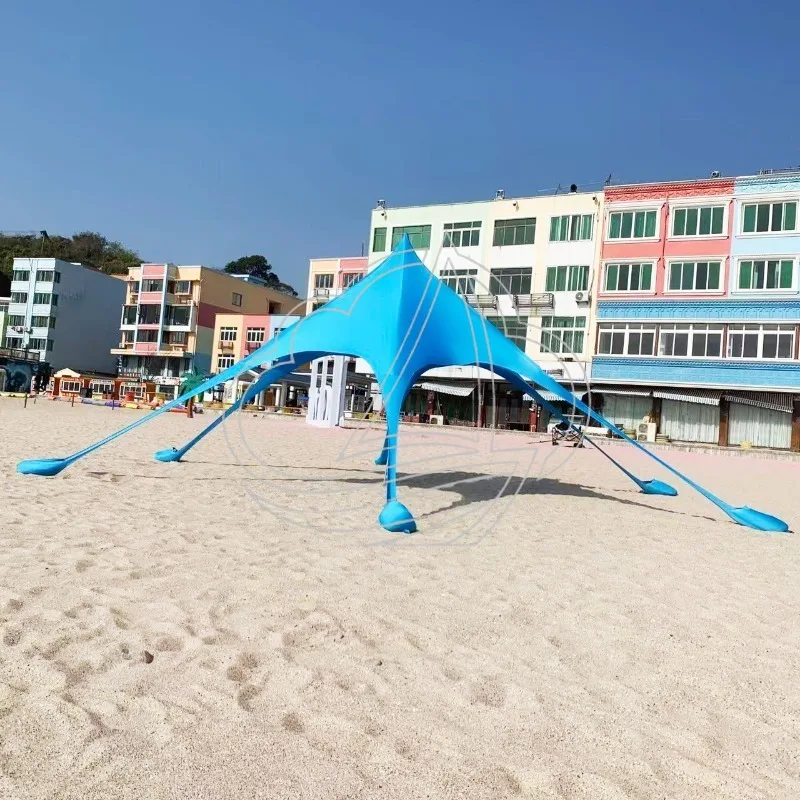 

Hexagonal Lycra Elastic Canopy Outdoor Beach Sun Protection Portable Sun Shelter
