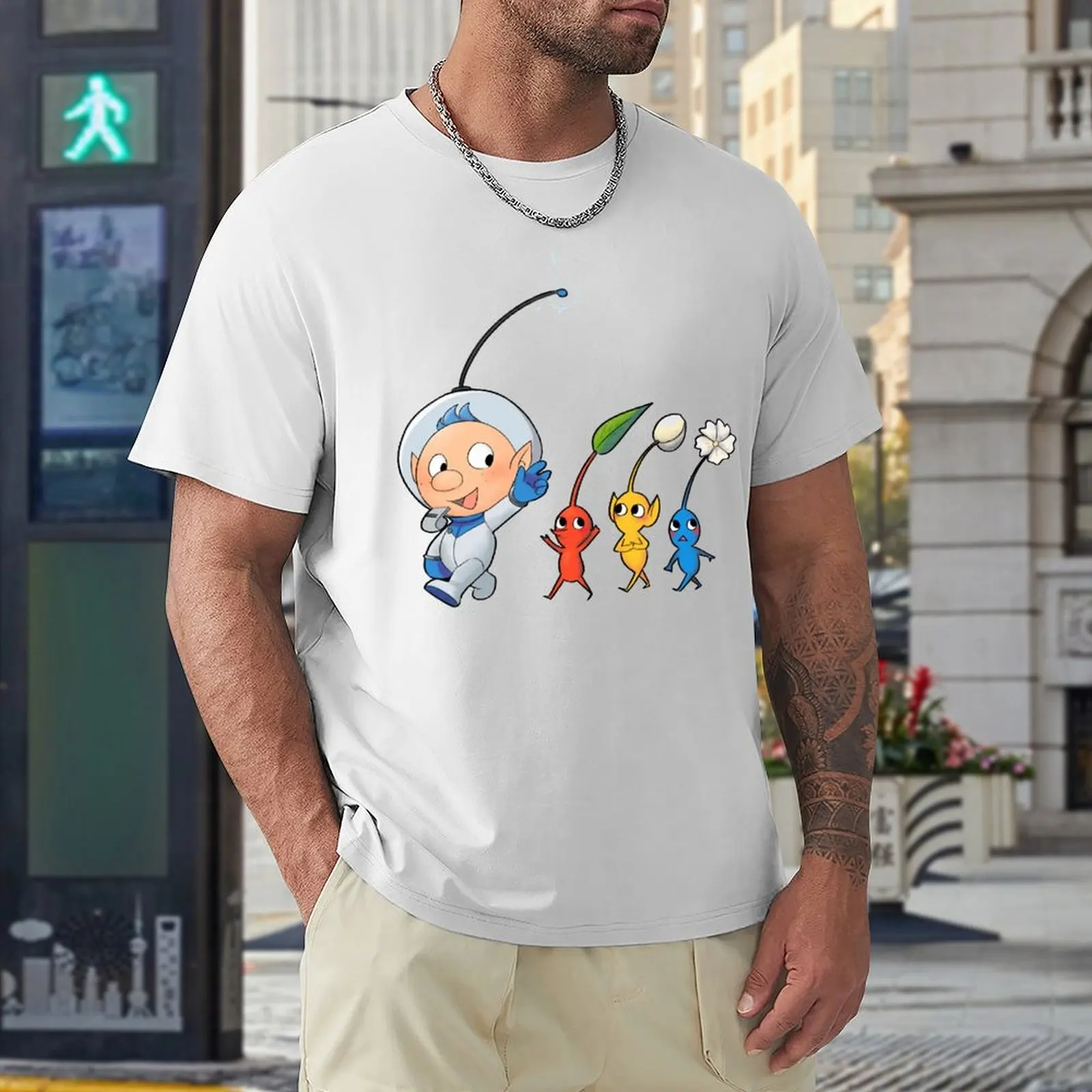 Pikmin 3 Alph Premium Scoop for S T-shirt Round Neck Motion  Humor Graphic T-shirts Novelty Fitness Eur Size