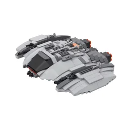 MOC 1978 Cylon Raider Model Battle Intercept Fighter Space Series Creativity Building Blocks DIY Compatible Toys Children Gifts