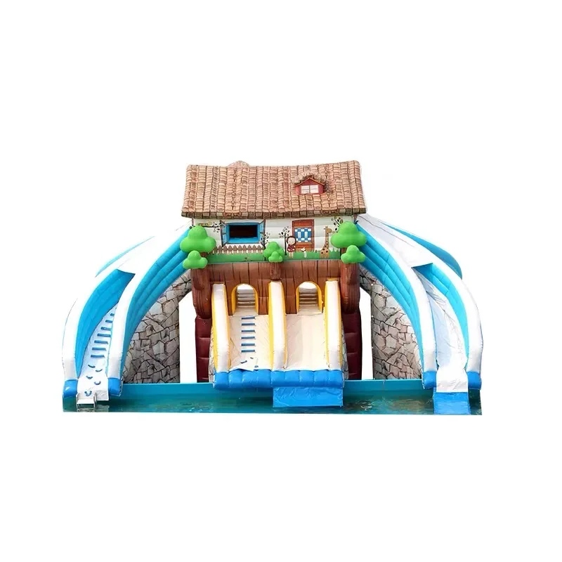 &Custom Commercial Grade Inflatable Water Park Equipment, Durable PVC, Indoor Outdoor Playground for Kids Adults Parties Events