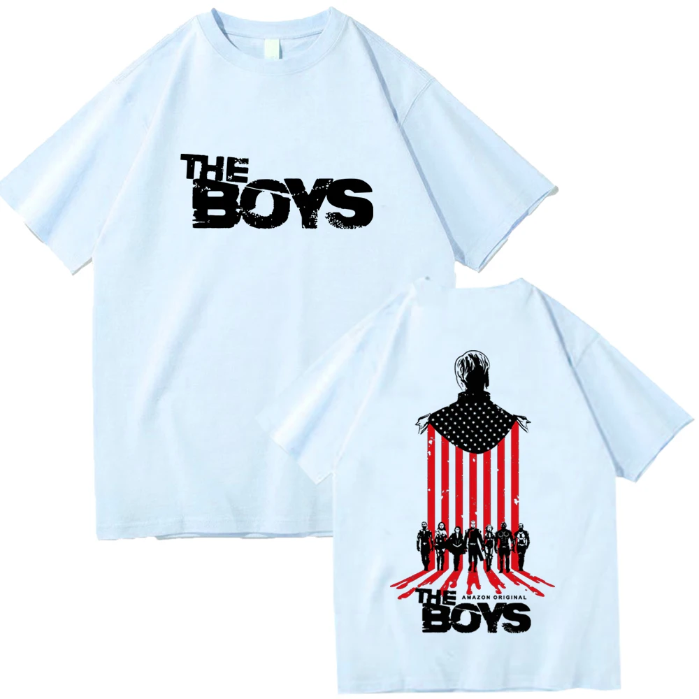 The Boys The Homelander T-Shirts Unisex Harajuku O-Neck Short Sleeve Popular Music Shirts Fans Gift