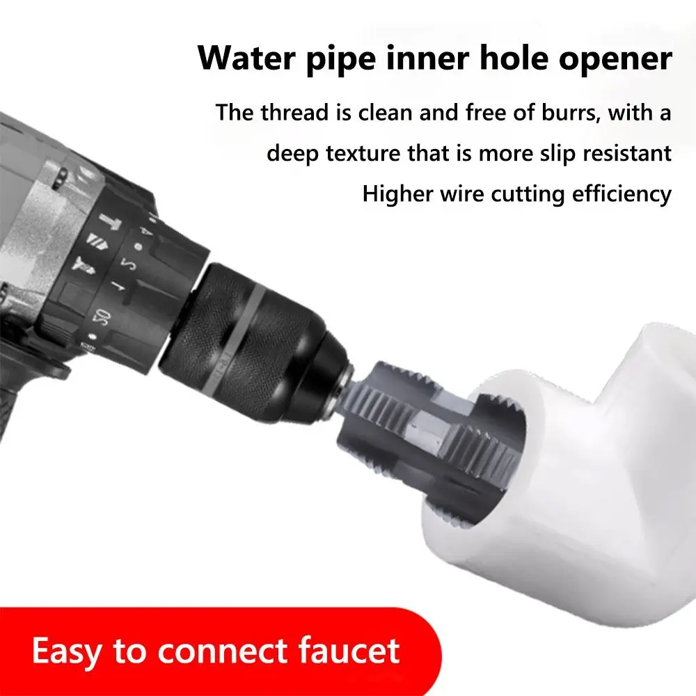 4/6 points Water Pipe Thread Opener Thread Drill Bit Manual Internal Thread Drill Bits Thread Opener Tool