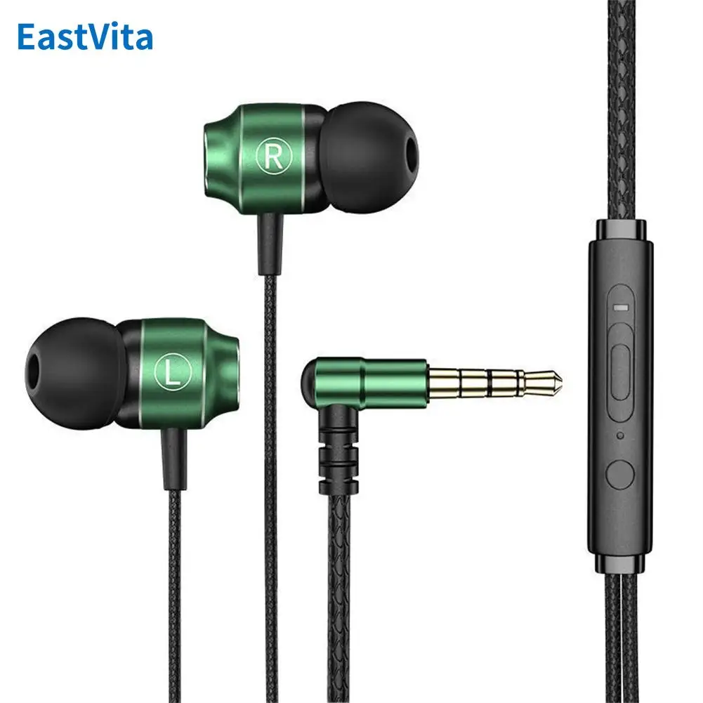 Cuffie di controllo cablate HiFi Bass Stereo Music cuffie con cancellazione del rumore con microfono auricolari sportivi di tipo C da 3.5mm per Computer del telefono