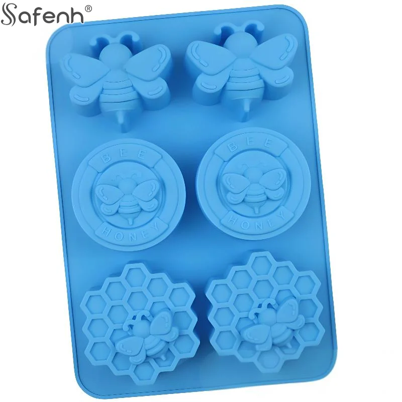 1 قطعة قوالب السيليكون النحل قالب السيليكون نحل العسل لصنع شمع العسل الصابون محلي الصنع #4