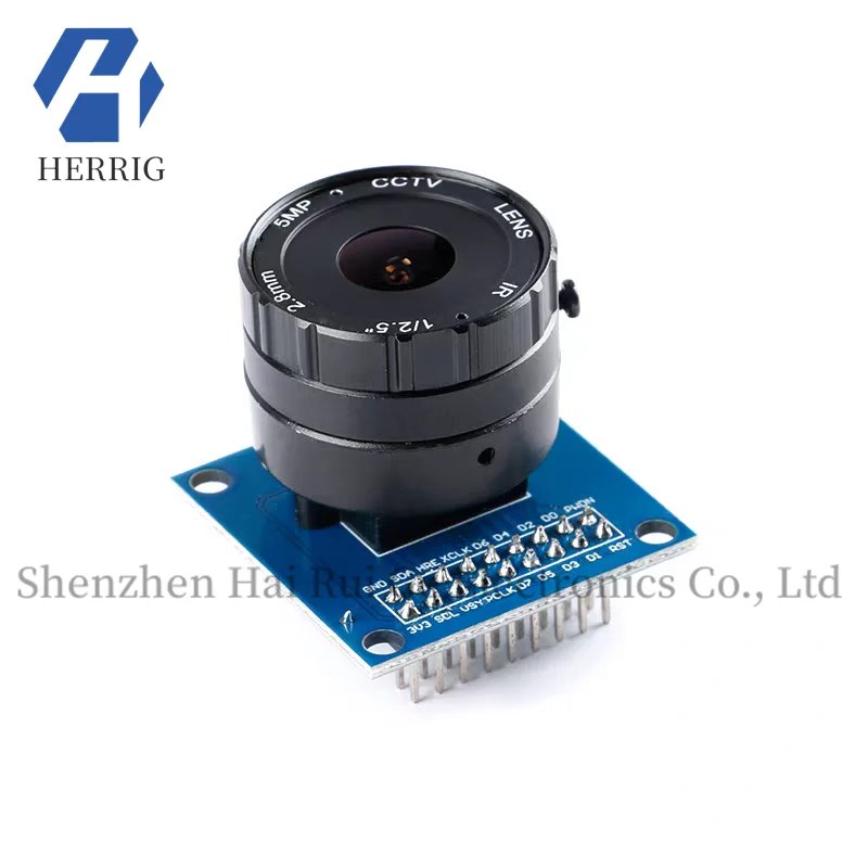 وحدة كاميرا ماكرو OV7670 قابلة للتعديل CMOS مستشعر الصورة SCCB Bus CS واجهة محول معدني