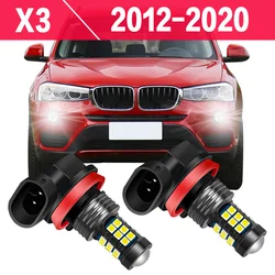 2pcs Car LED Fog Light Bulb For BMW X3 F25 2012 2013 2014 2015 2016 2017 2018 2019 2020 Front Fog Lamps Accessories