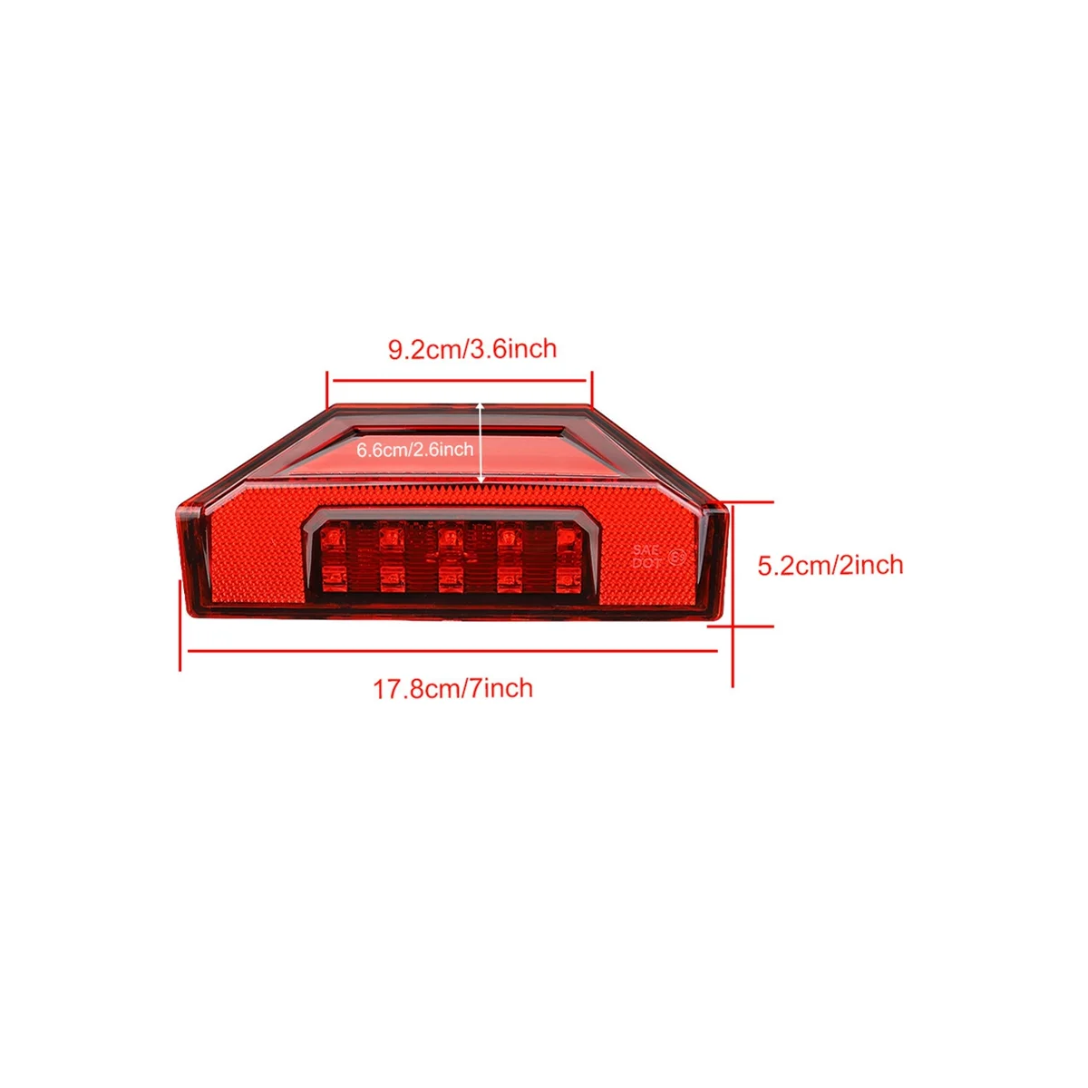 1 Pair Black Tail Light for Polaris Ranger XP 570 900 General 1000 PRO Ranger Crew Brake Light 2412774 2411866