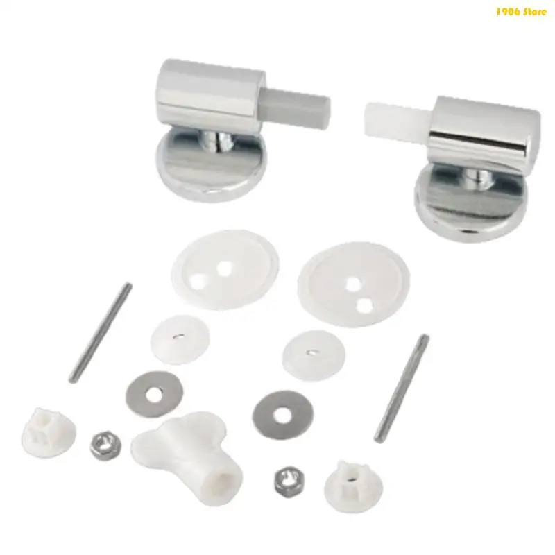 U1JB Quiet Operation Toilet Seats Hinges Toilet Part Slow Drop Seats Fittings Suitable for Public Toilets and Hotel Bathrooms
