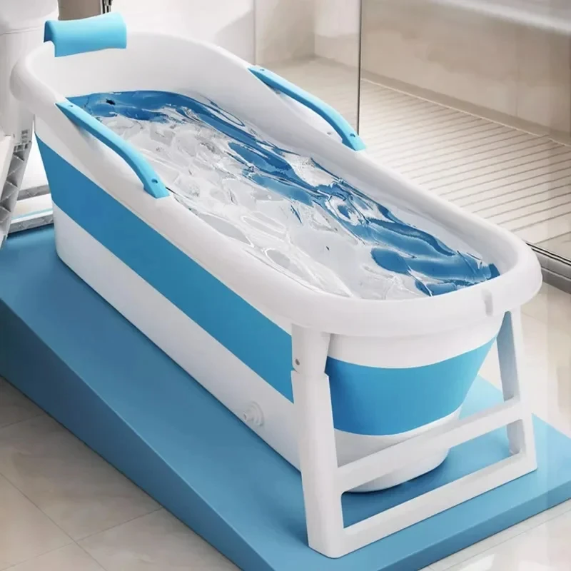 Foldable Bath Tub Full Body Adult Large Bathtub with lid Portable Bathtubs Adult Household Children's Thickened Bath