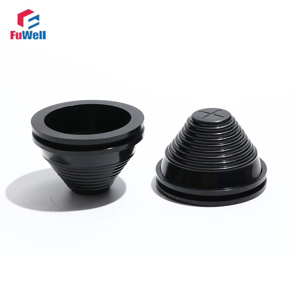 푸웰 타워형 보호 코일 원뿔형 나사 배전함 외부 배선 밀봉 링 고무 캡 케이블 와이어 보호