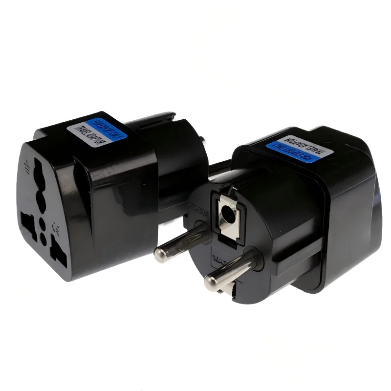 Internationaler Reise-Netzadapter, AU UK US zu EU Euro KR Stecker-Konverter, Universeller Europäischer Steckdosenadapter – Detail 5