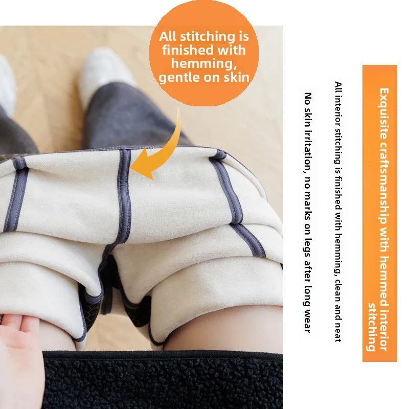 Herbst Winter Fce Gefüttert Ausgestellte Yoga Hosen Damen Oberbekleidung Hohe Taille Bauch Kontrolle ket arkskin Hosen Casual Hosen