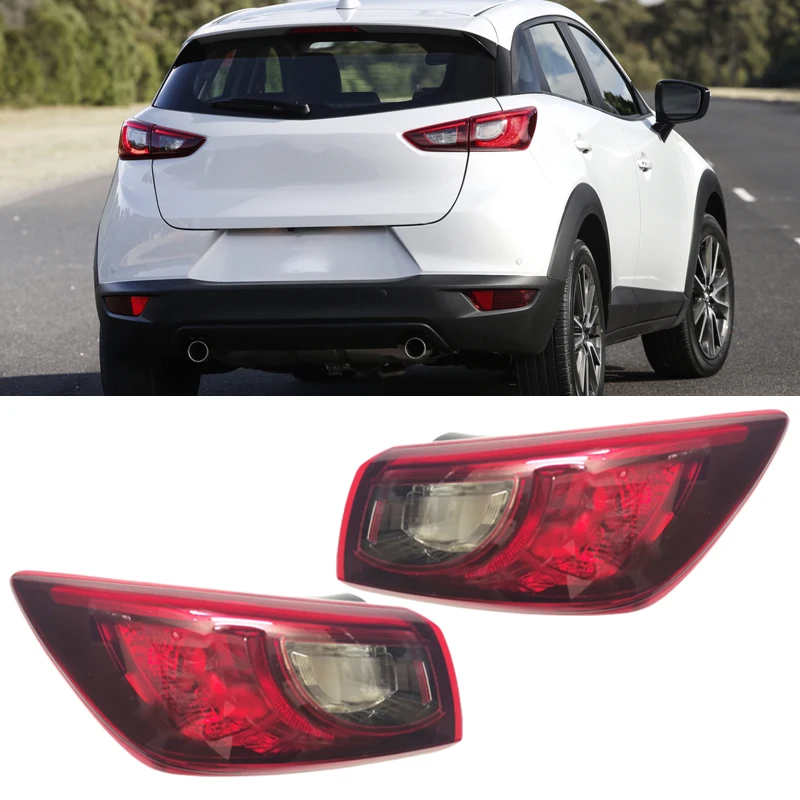

Для Mazda CX3 CX-3 2015-2019 задний бампер задний фонарь заднего хода стоп-сигнал лампа задний фонарь корпус автомобильные аксессуары без лампы