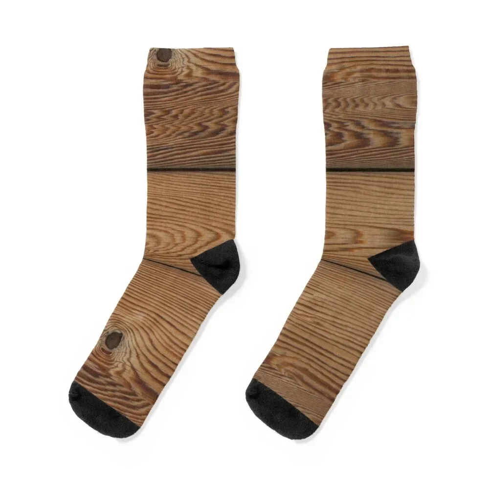 Wood Grain Socks cycling funny gift Socks For Men Women's