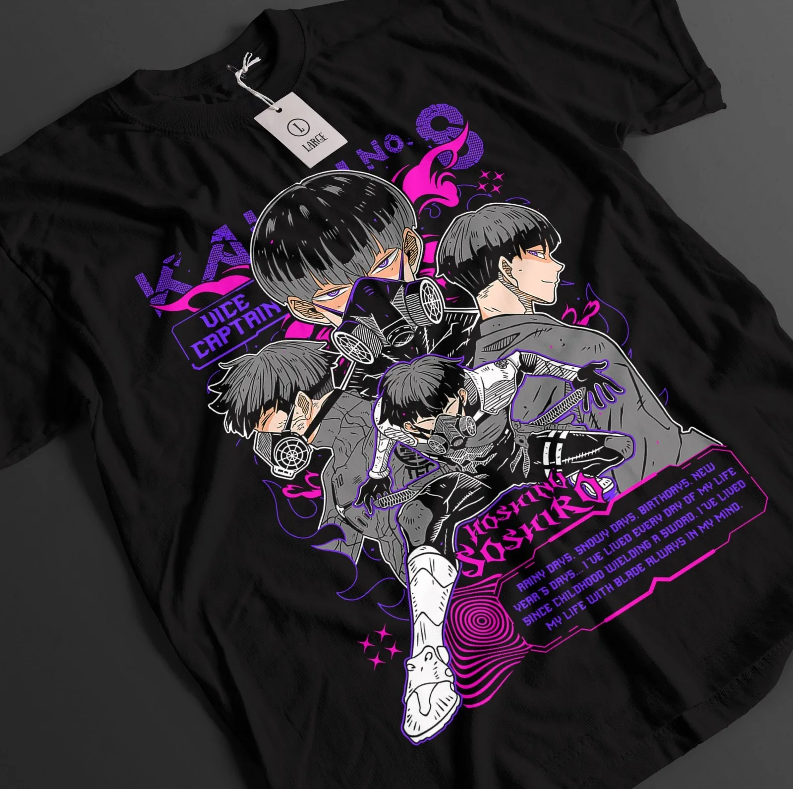 Kaiju N 8 Shirt Kafka Tshirt Mina Ashiro T-Shirt Reno Kikoru Top Isao Anime Tee
