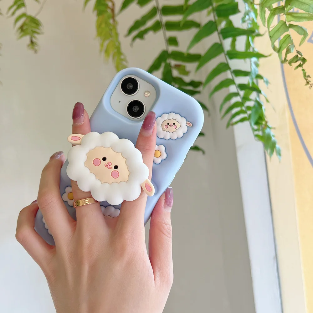 

3D Cute Cartoon Animal Phone Case Cover For iPhone 13, 14, 15,16 17 Promax, Soft Silicone Case, Back Cover, Shockproof Funny New