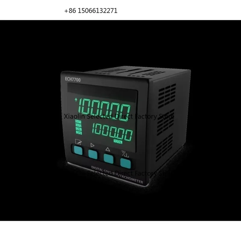 ECH7700-230 Digital Speed Measuring Instrument 72x72mm UV Resistant 90-250V AC 50/60Hz Speed Measurement