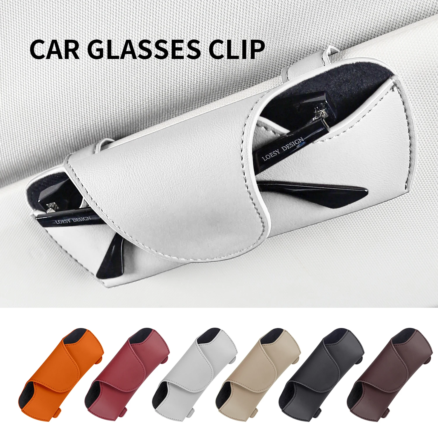 for Toyota Wildland Highlander Grand SIENNA Venza Estima Tarago Tacoma Car Sun Visor Sunglasses Storage Clip Interior Accessory