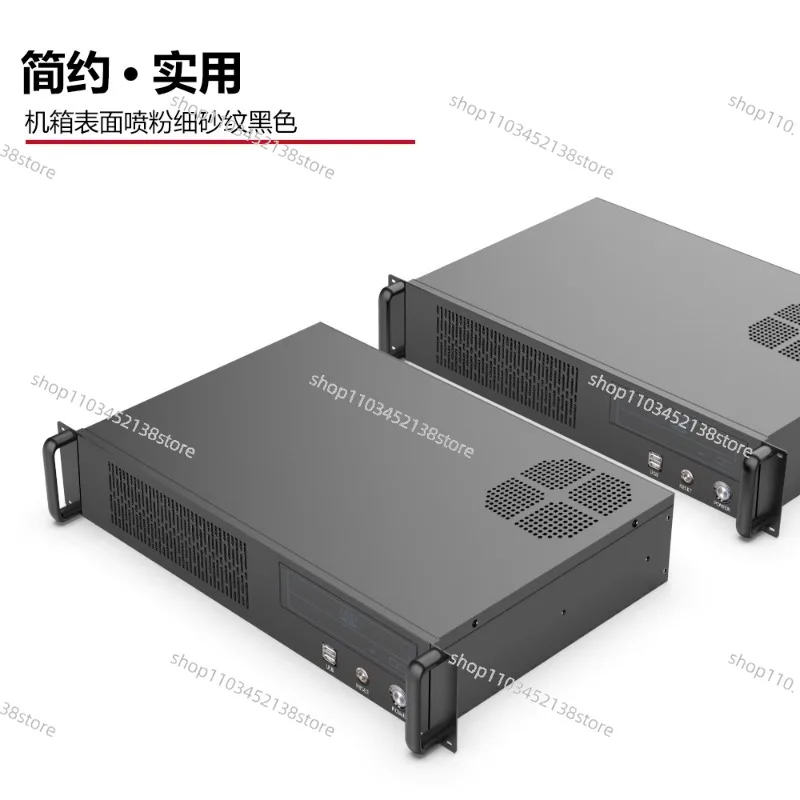 يمكن تركيب خادم التحكم الصناعي بهيكل 2U 390 مم مع محرك الأقراص الضوئية 6 بت القرص الصلب NAS Storage ATX Lower