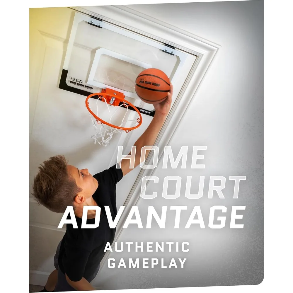 Mini Indoor Basketball Hoop - Over Door Portable Set for Home Office Dorm Practice Games Gifts