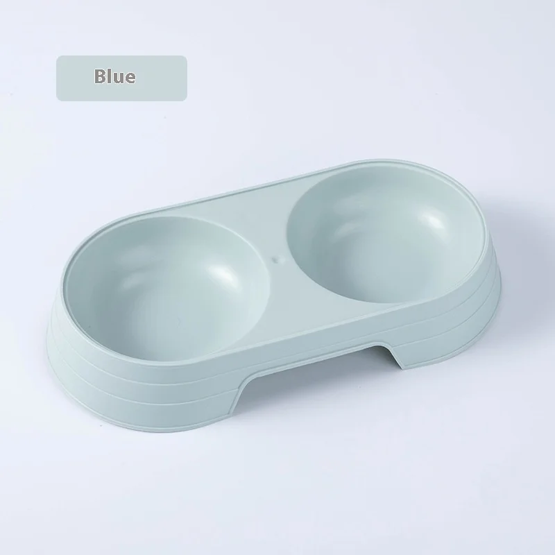 وعاء حلوى القطط، وعاء طعام القطط، وعاء الكلب، مياه الشرب وأكل وعاء الأرز ثنائي الاستخدام، وعاء مزدوج للحيوانات الأليفة من قش القمح، طعام القطط #4