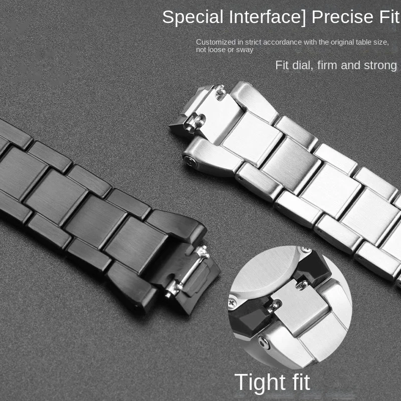 GST B400 سوار ل كاسيو G-Shock G-Steel GST-B400 سلسلة الصلبة الفولاذ المقاوم للصدأ حزام تعديل سلسلة ساعات حزام (استيك) ساعة رجالي