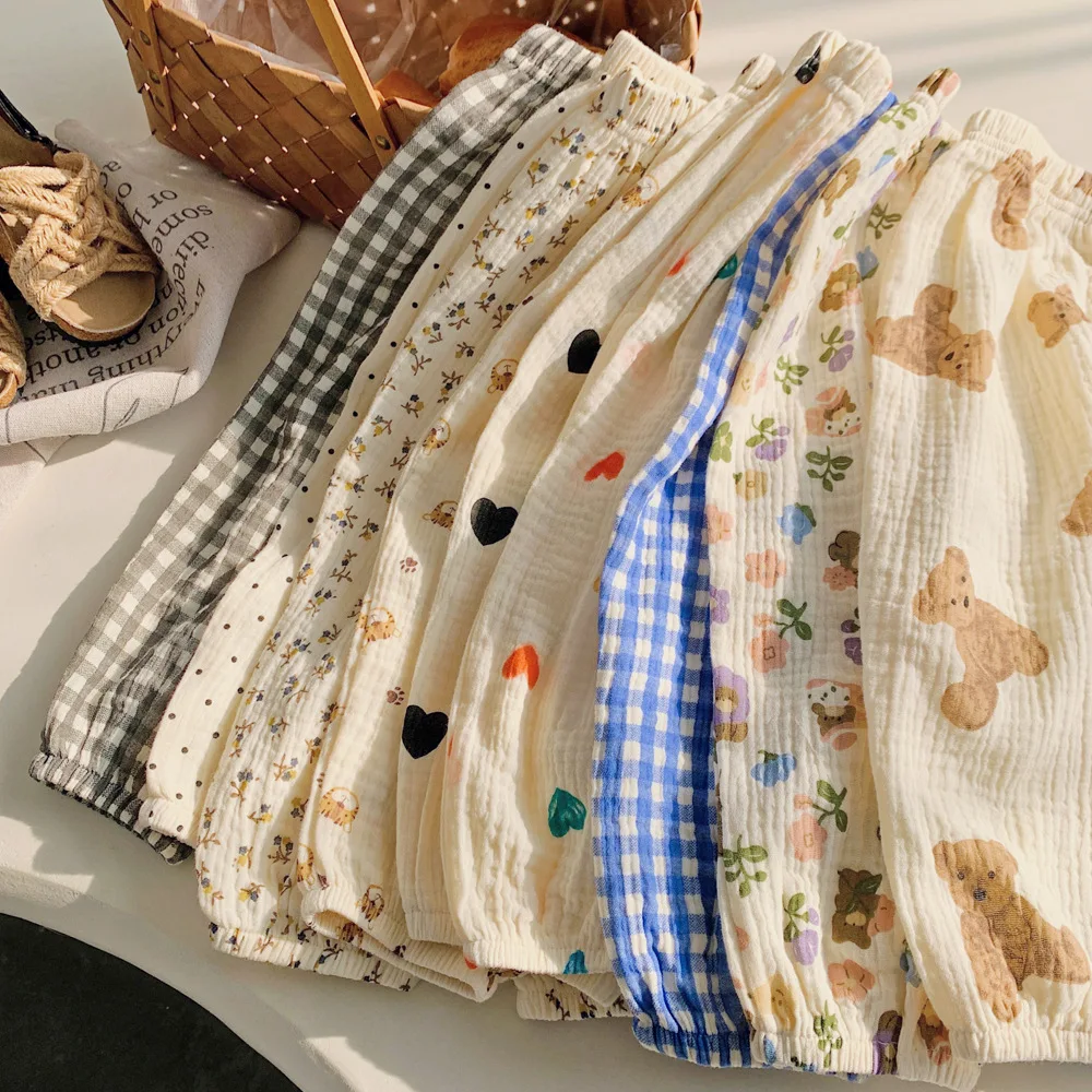 Baby Trousers Newborn Toddlers Children Autumn Spring Summer Soft Muslin Clothes Pants Kids Casual Fashion Versatile Pantalons