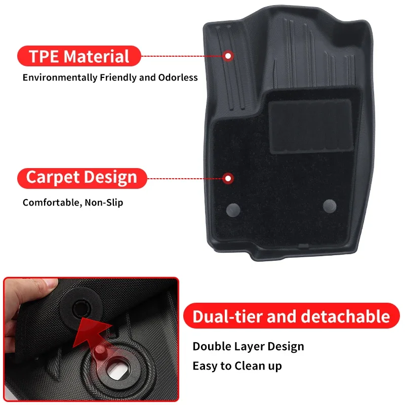 For Lexus GX550 GX550h 2024 2025 Special car Floor Mats Trunk Mats gx 550 Interior upgraded Accessories Modification Tuning - Image 6