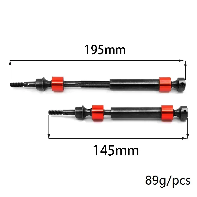 PigRC  Hardened Steel Splined CVD Drive Shaft 5451X For Traxxas 1/10 Maxx E-Revo Summit E-MAXX T-MAXX RC Car Upgrade Parts