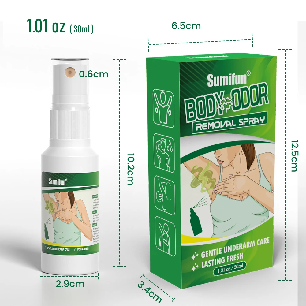 1/3/5pcs Body Odor Removal Spray Bromhidrosis Underarm Sweat Smells Deodorant Fresh Air Lasting Aroma Liquid Skin Health Care