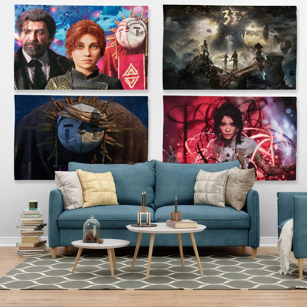Game Clair Obscur Expedition 33 Flag Tapestry Outdoor Party Bedroom Living Room Dormitory Decorative Themed Wall Hanging Banner