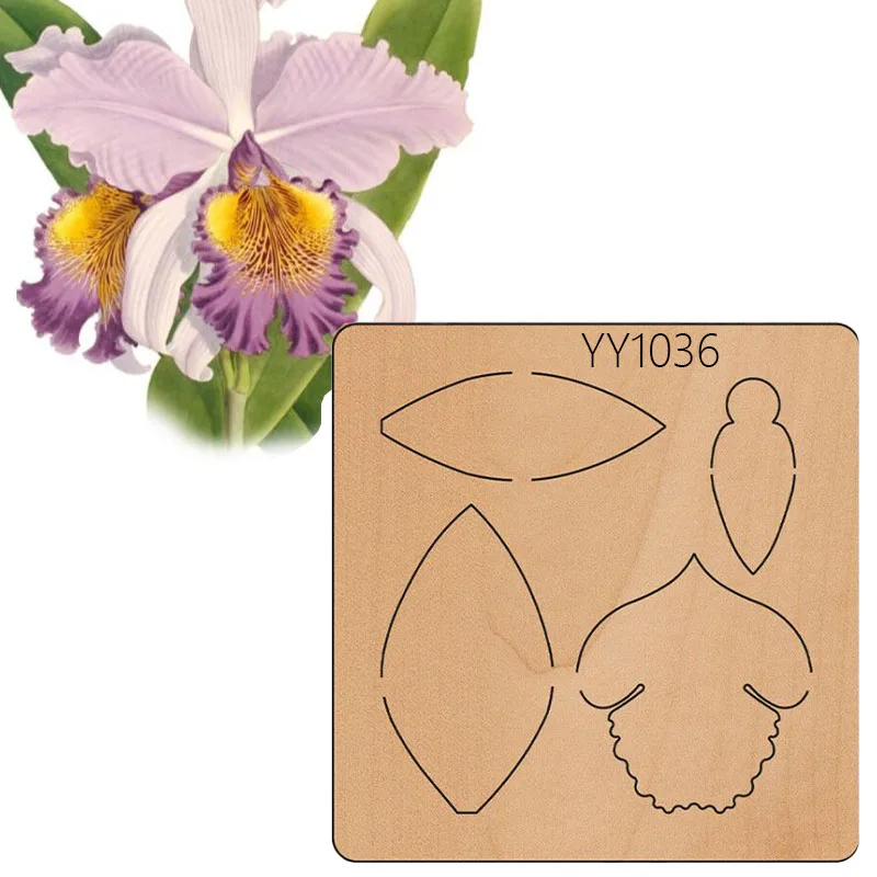 

Wooden Die-cutting Clipboard Craft Knife Die Flower Wooden Die Yy-1036 Is Compatible With Most Manual Die Cutting