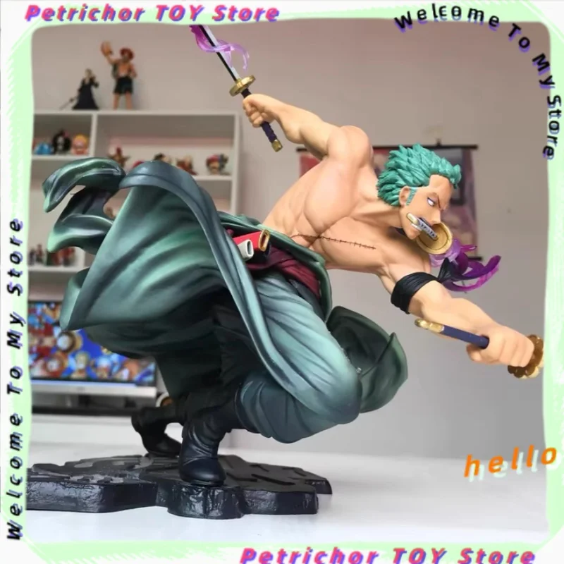 

(высокое качество) ONE PIECE аниме Ророноа Зоро трехлопастная статуя Sa-maximum Коллекционная фигурка Модель Подарок на день рождения В наличии