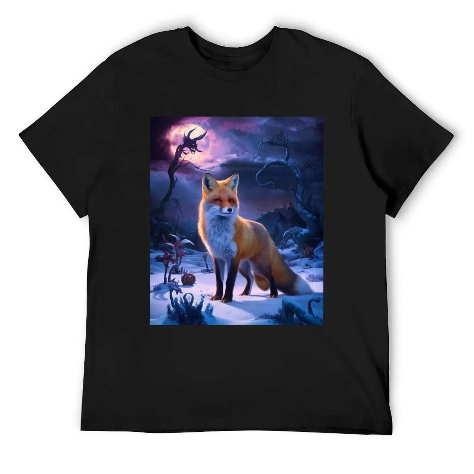 

Fox Portrait. Winter fox, snowy fox, vintage fox, fox painting, Hieronymus Bosch style T-Shirt