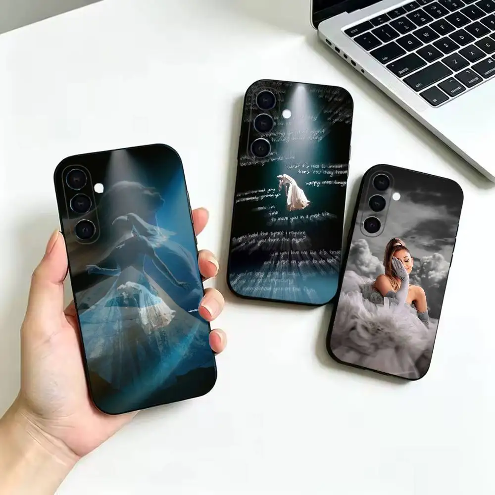 Ariana Grande Phone Case For Samsung Galaxy  A52 42 32 22 12 02S 72 73 51 41 31 21S 71 30S,Soft Silicone Black Cover