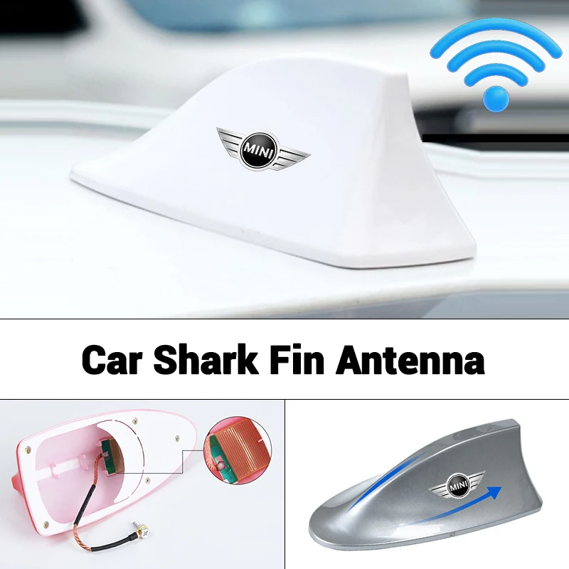 Car Top Signal Aerials Shark Fin Antenna Decoration Accessories For BMW Mini Cooper R50 R53 R55 R56 R60 R61 F54 F55 F56 F60