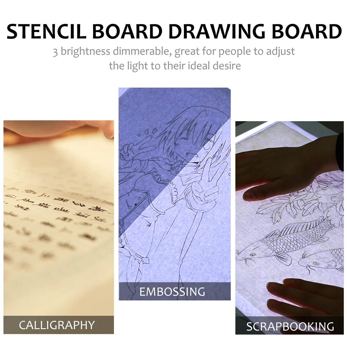 

A3 Led Drawing Board Tracing Light Pad Artist Lightbox Backlit Table For Stenciling Animation Calligraphy Sketching Embossing