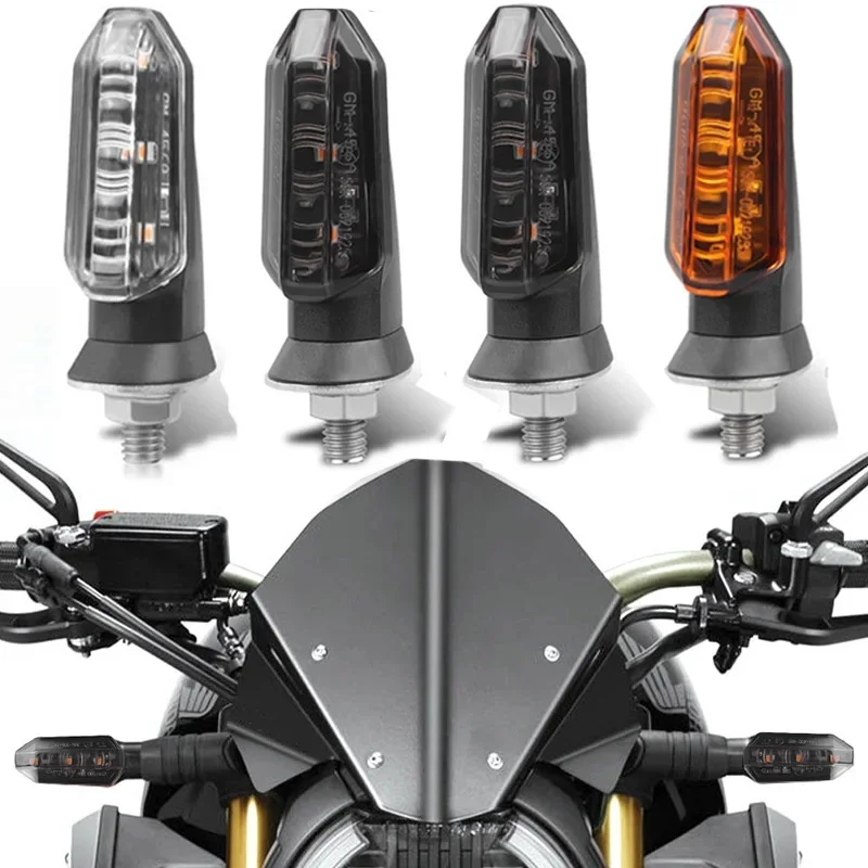 1/2pairs Motorcycle Led Turn Signal Lights Blinker Indicator For Kawasaki Vulcan S 650 Yamaha R6 Directional For Motorcycle Led