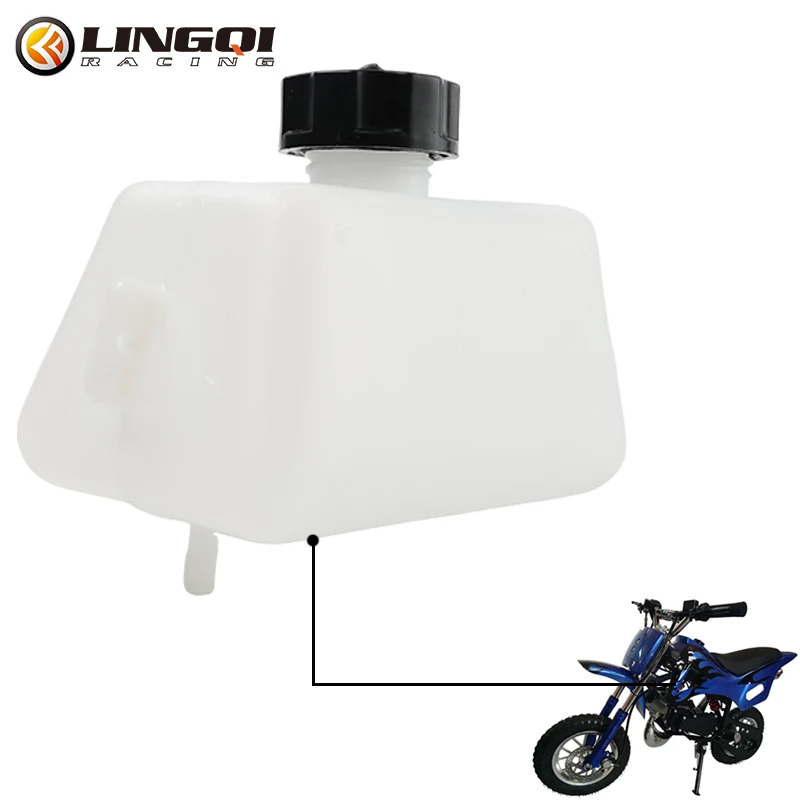 LINGQI Gas Petrol Fuel Tank Motorcycle Plastic Diesel Gasoline Tanks For 2-Stroke 47cc 49cc Mini Moto Dirt Pocket Bike ATV