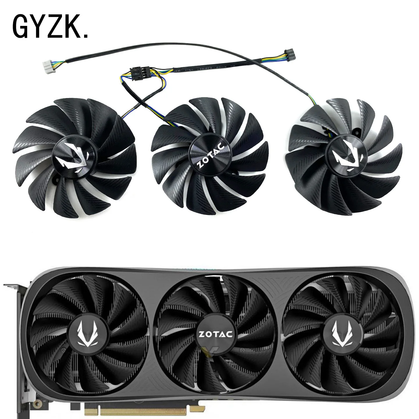 

GA92S2U For ZOTAC RTX4070 4070S 4070ti 4070tiS 4080 TRINITY Graphics Card Replacement Fan