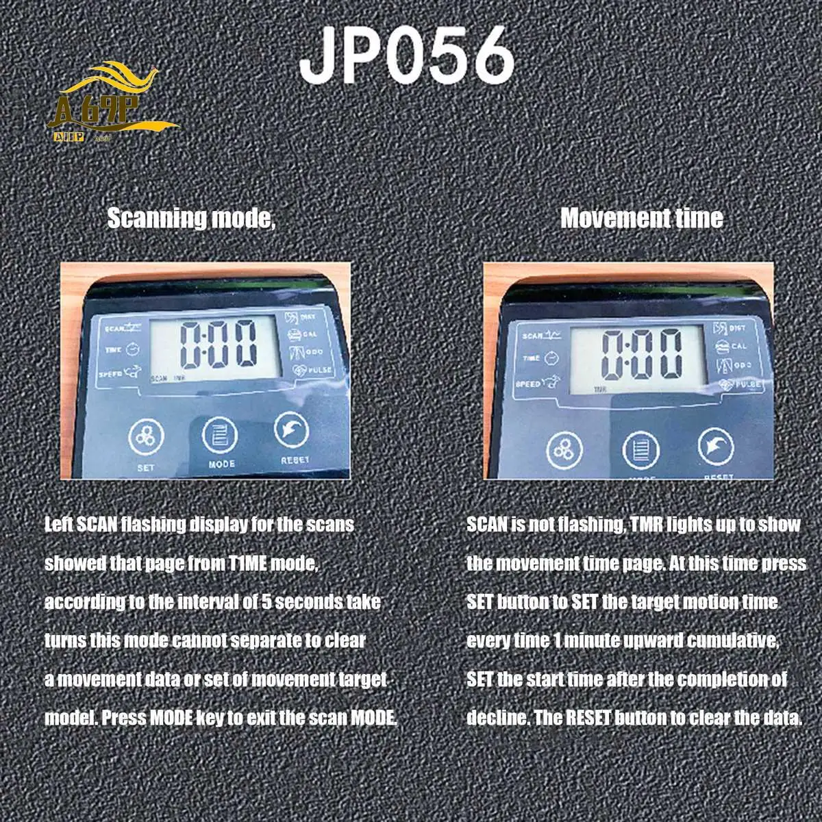 

A69P-Exercise Bike Display Computer Smart Bluetooth APP Heart Rate Display Bike Monitor LCD