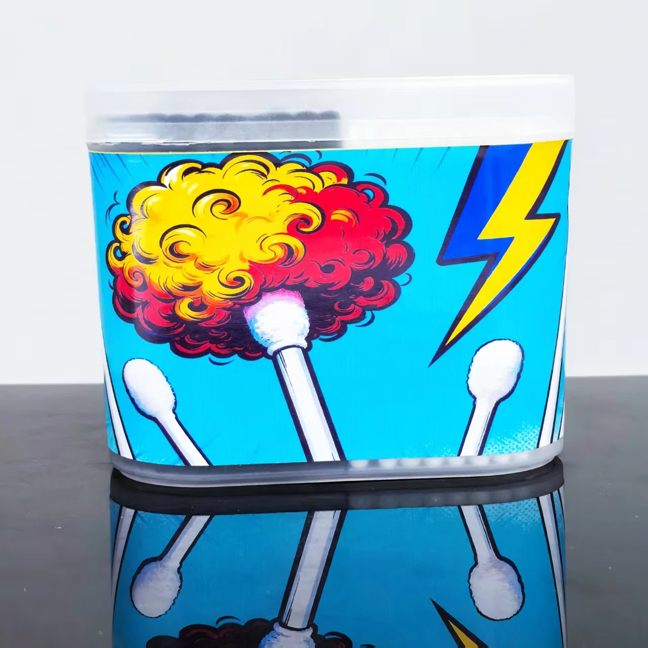 300개 창의적인 패턴 양면 면봉, 일상 가정용 성인 면봉, 다목적 선물용 면봉